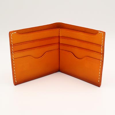 Men's Bifold Caramel Wallet - Trendy Leather