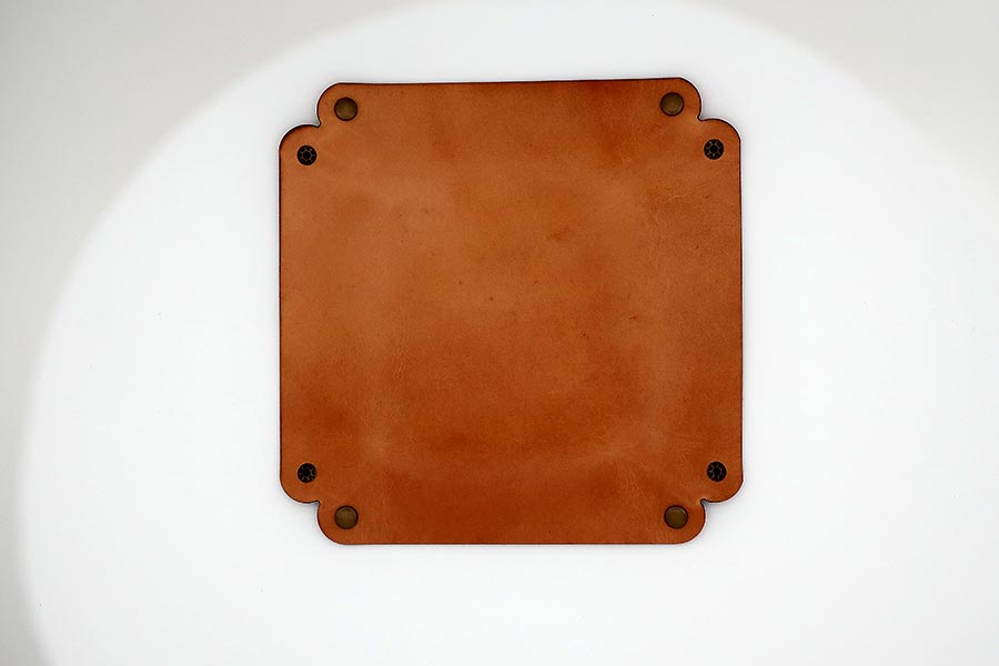 Leather Tray with Designe