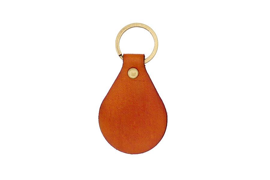 Monogram Oval Keychain