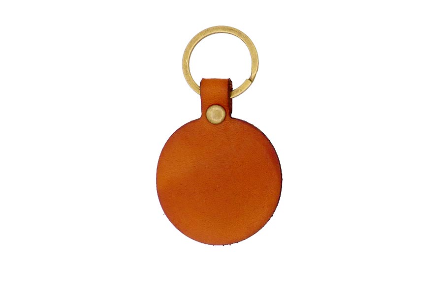 Round Keychain with Monogram