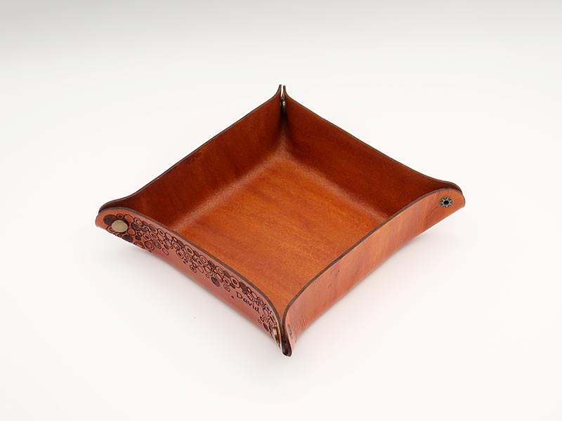 Leather Tray with Designe