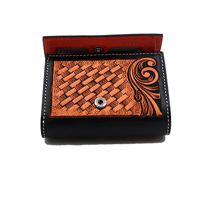 Custom Hand-Tooled Leather Wallets - Trendy Leather