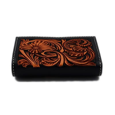 Custom Hand-Tooled Leather Wallets - Trendy Leather