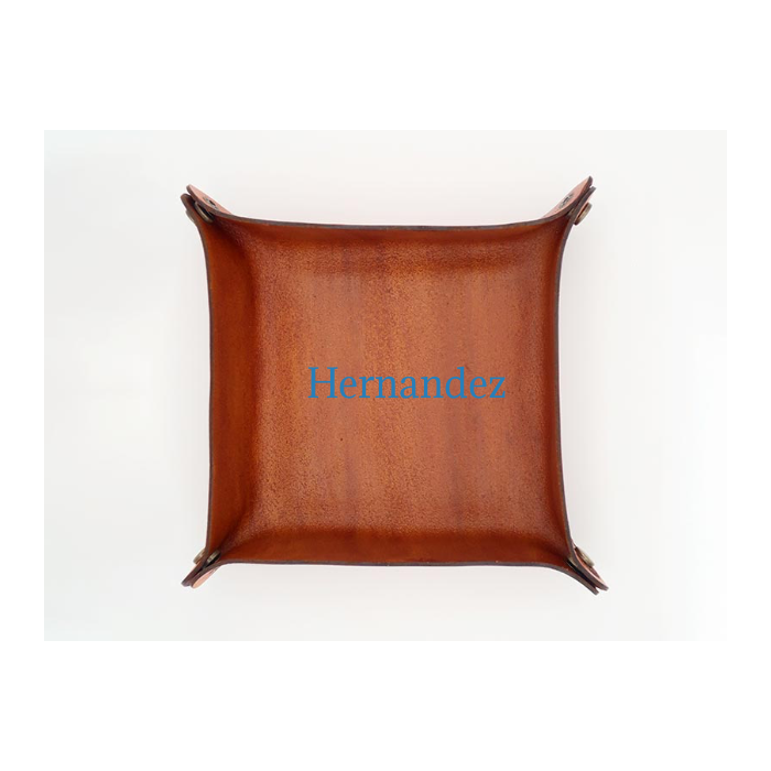 Leather Tray with Designe